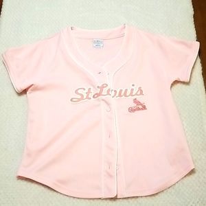 St.louis cardinals pink jersey shirt